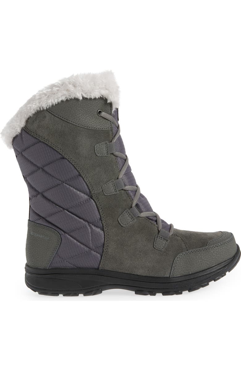Columbia Ice Maiden II Faux Fur Lined Boot, Alternate, color, Black Columbia Grey