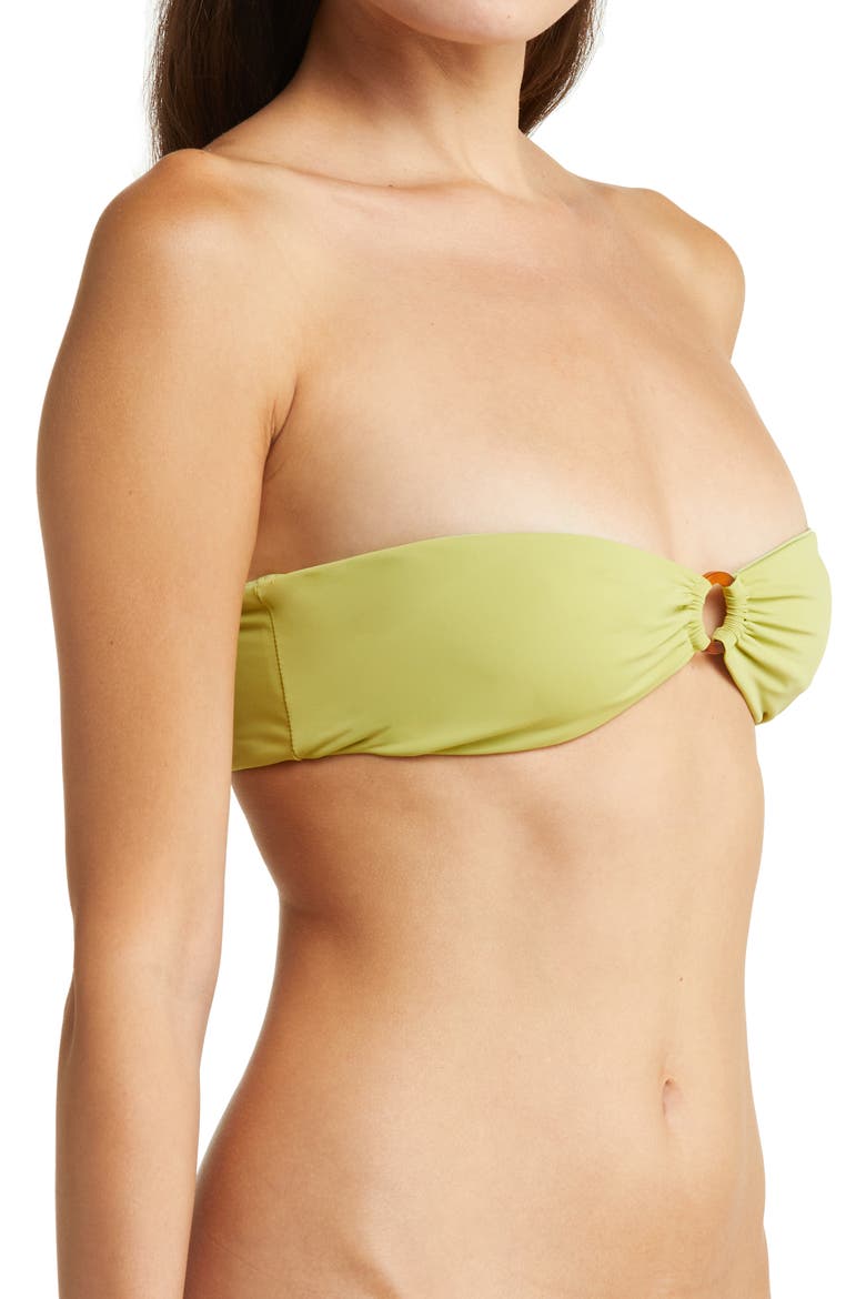 Bandeau Bikini Top, Alternate, color, OLIVE