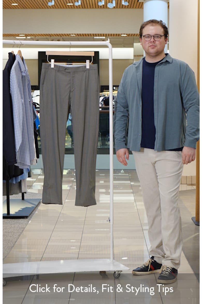 Lightweight Flat Front Mesh Weave Wool Dress Pants video