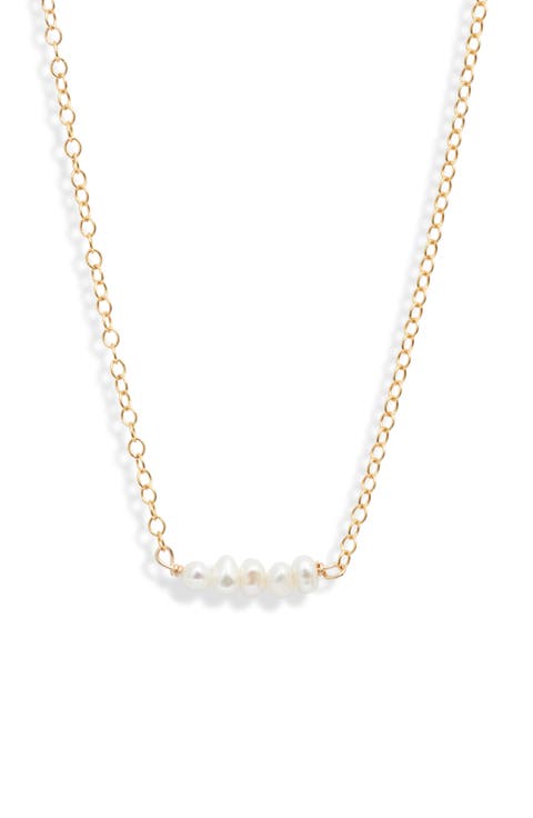 Jennifer Freshwater Pearl Bar Necklace