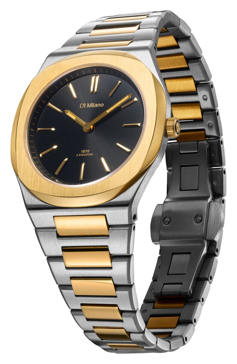 D1 Milano Ultra Thin Bracelet Watch, 34mm, Alternate, color, Silver