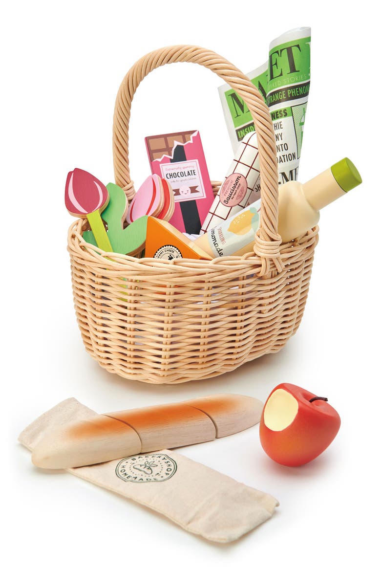 Wicker Shopping Basket, Main, color, MULTI