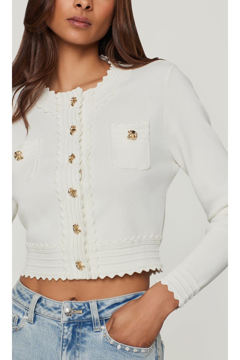 Blossom Cardigan, Alternate, color, white