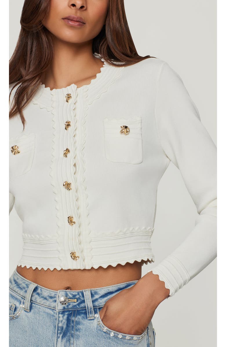 Generation Love Blossom Cardigan, Alternate, color, White