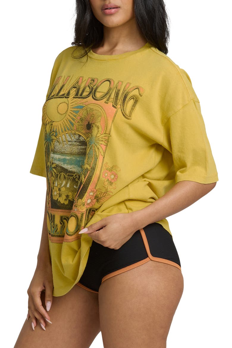 Between Night and Dawn Graphic T-Shirt, Alternate, color, DARK CITRON