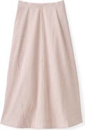 Cartolina Liberty Seersucker Midi Skirt