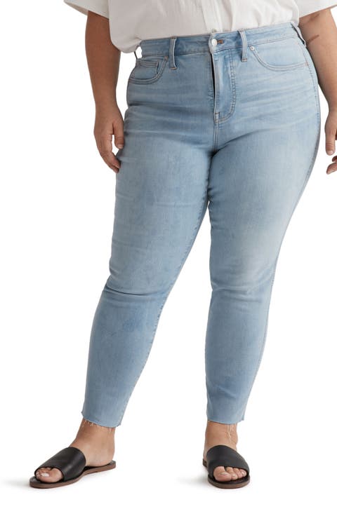 10-Inch High Waist Skinny Crop Jeans (Plus Size) (Charlemont Wash)