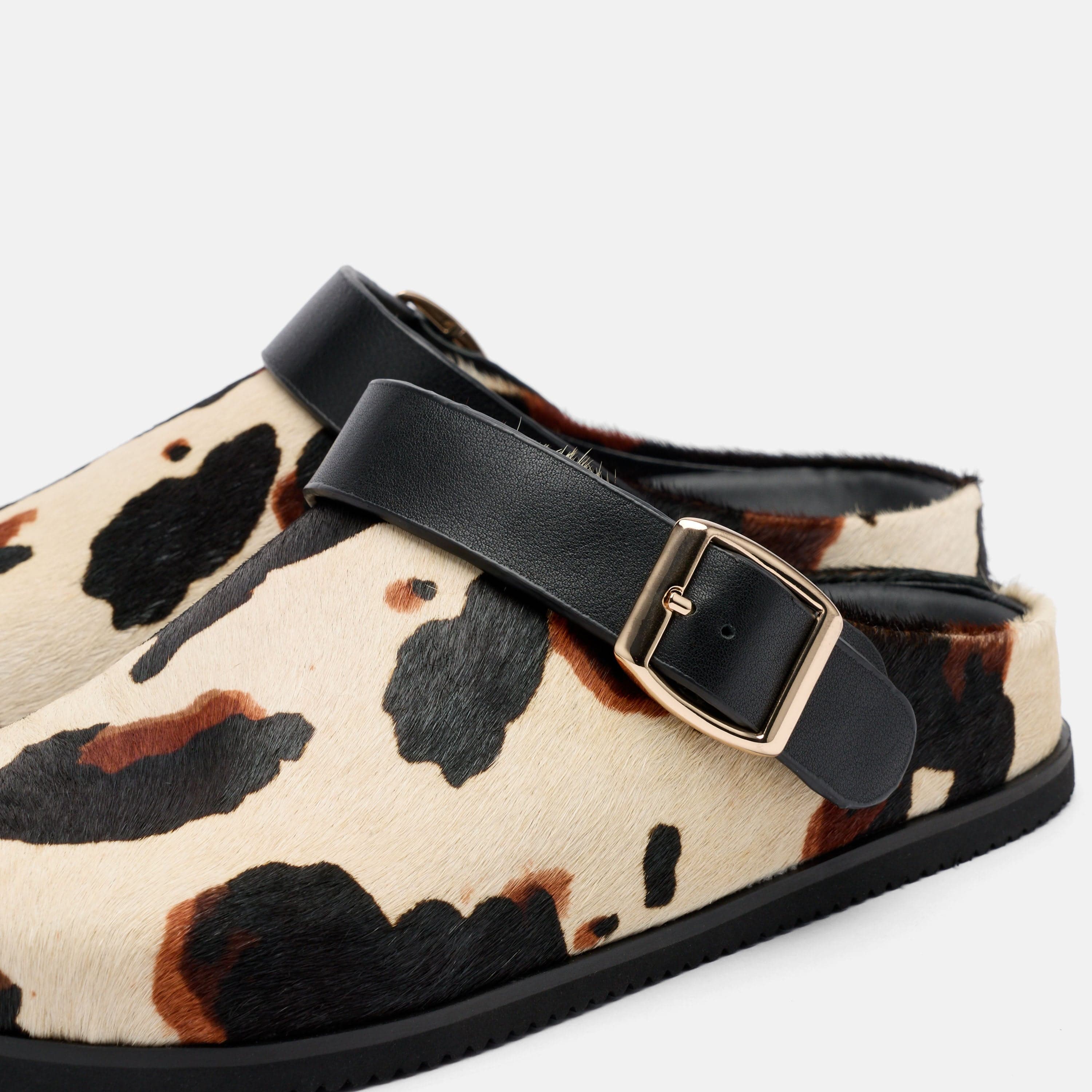 MARC NOLAN Ms. Solana Cow Print Backstrap Clogs, Alternate, color, Cowprint