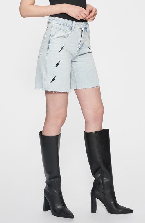 Bayeas Miki High Waist Denim Bermuda Shorts In Blue