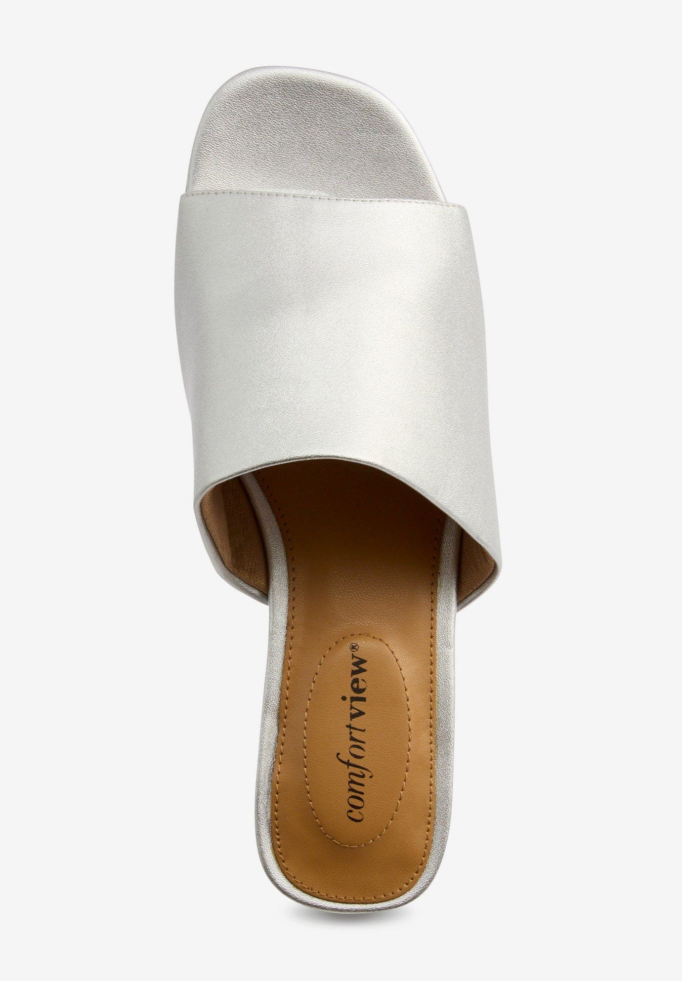 The Sola Slip On Mule, Alternate, color, SILVER