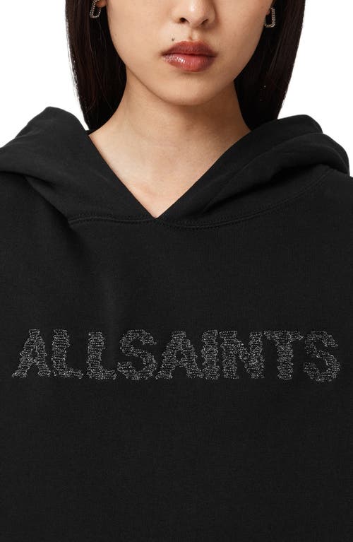 Allsaints Pins Ettienne Hoodie In Black