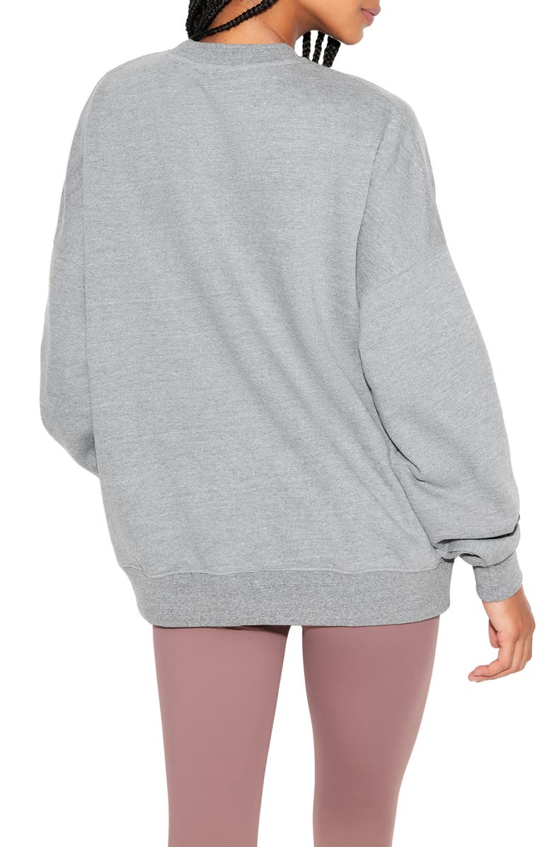 Spiritual Gangster Trance Oversize Cotton Fleece Graphic Sweatshirt, Alternate, color, 