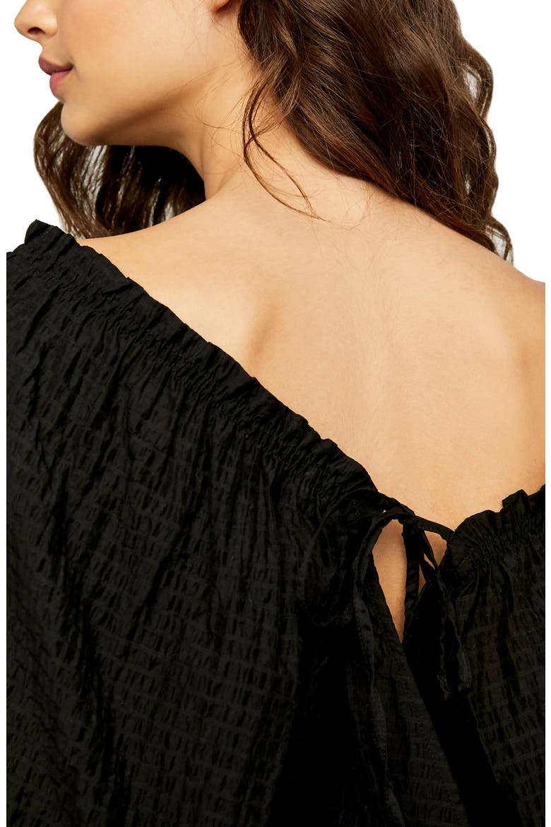Alicia Off the Shoulder Top, Alternate, color, BLACK