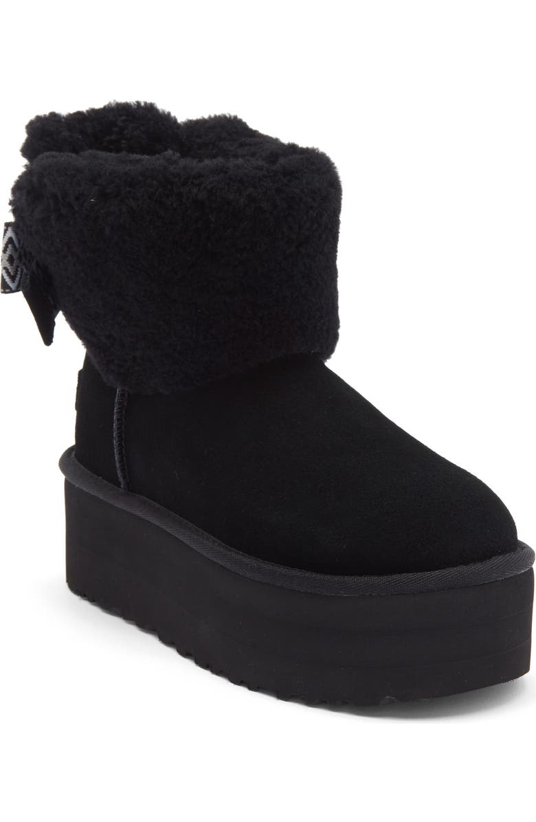 UGG<sup>®</sup> Classic Ultra Mini Max Curly Platform Boot, Main, color,