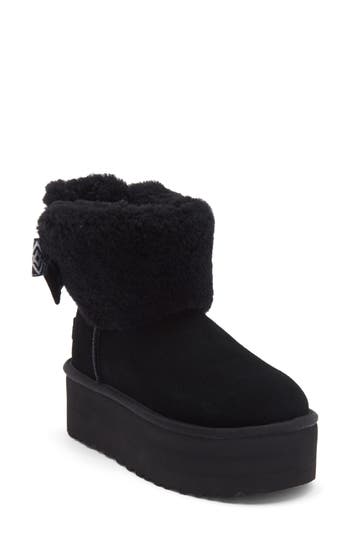 Ugg ® Classic Ultra Mini Max Curly Platform Boot In Animal Print
