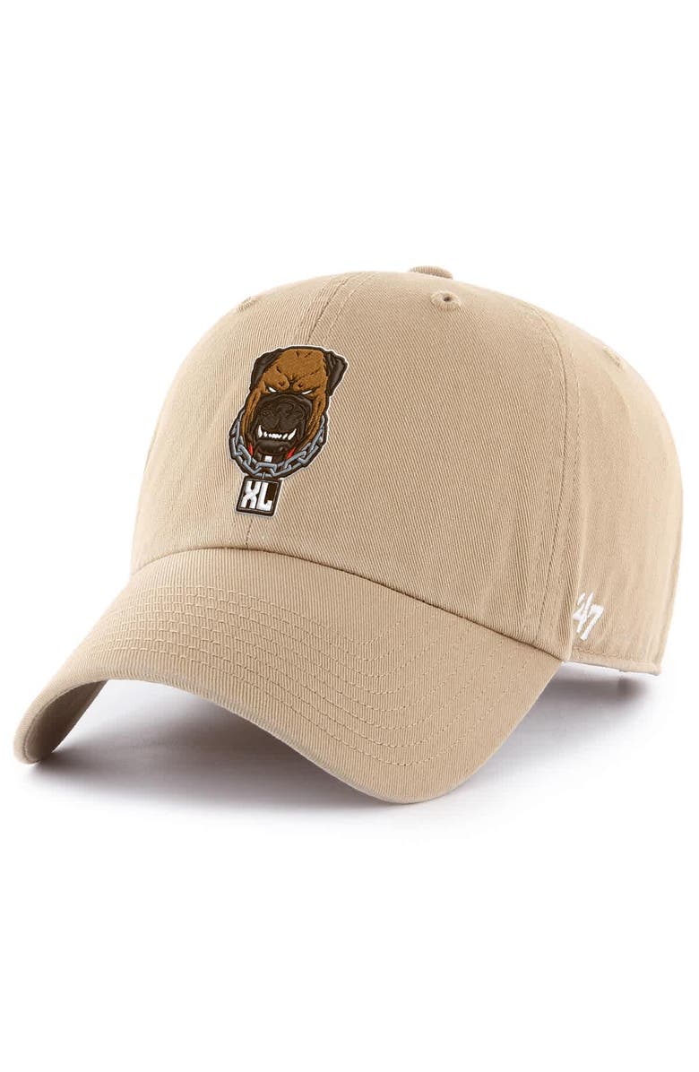 '47 Men's '47 Khaki Cleveland Browns Dawg Pound XL Unstructured Clean Up Adjustable Hat, Alternate, color, 