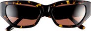Tory Burch 55mm Rectangular Sunglasses