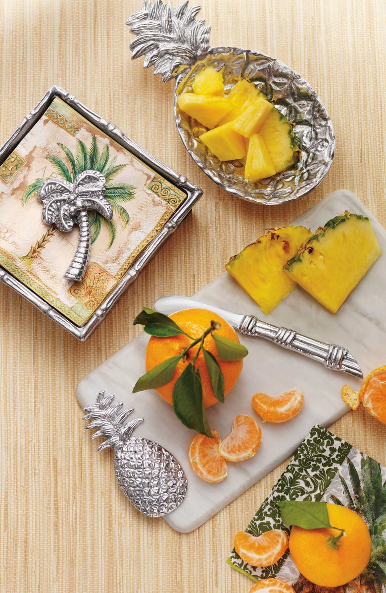 Mariposa Pineapple Marble Cheese Board & Knife, Alternate, color, 