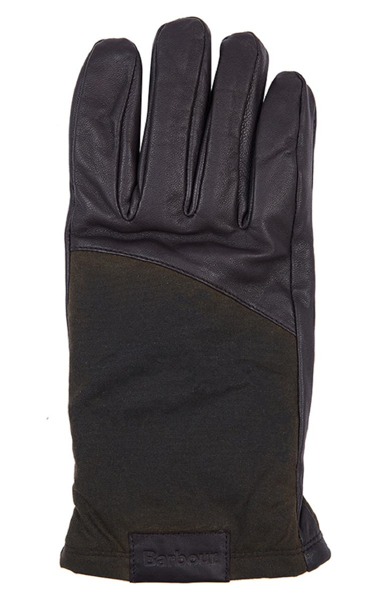 Barbour Hebden Leather Gloves, Alternate, color,