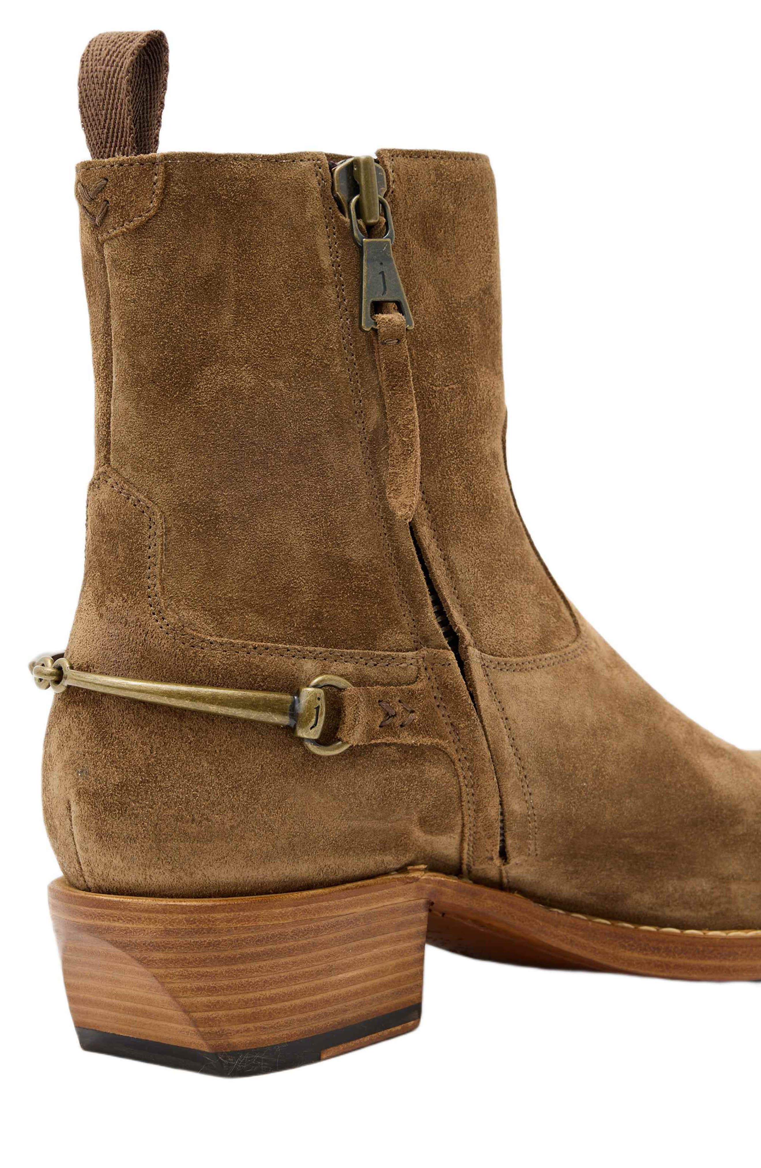 John Varvatos Walker Bit Boot, Alternate, color, Rye