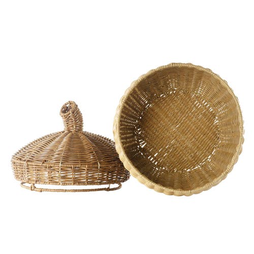 Kaplan Early Learning Company Acorn Washable Wicker Floor Basket In Brown