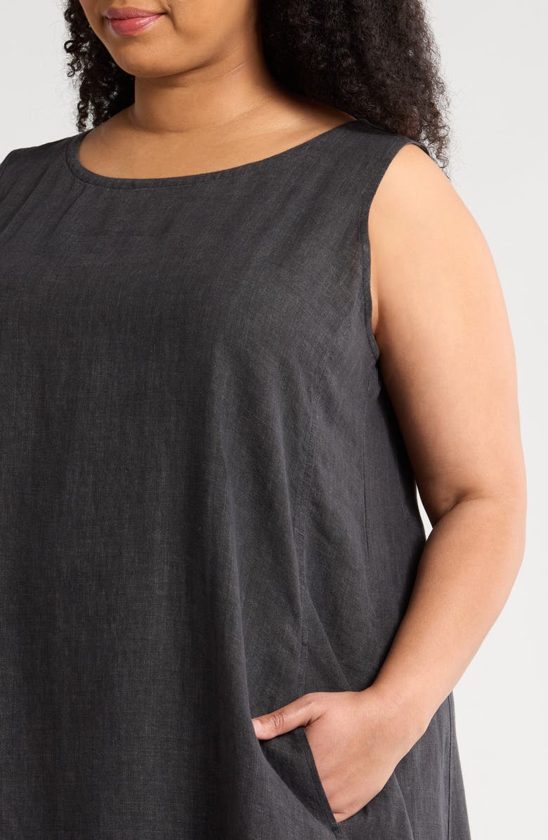 Eileen Fisher Linen Shift Dress, Alternate, color, 