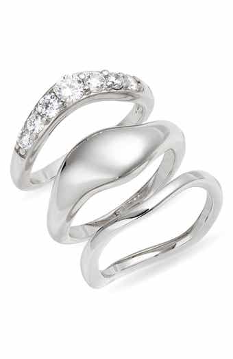 Nordstrom Set of 3 Sculpted Rings
