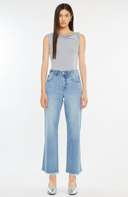 KanCan Bri Essentials High Rise Slim Wide Leg Jeans