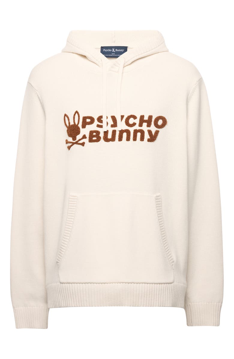 Psycho Bunny Xavier Chenille Logo Hooded Sweater, Alternate, color, 