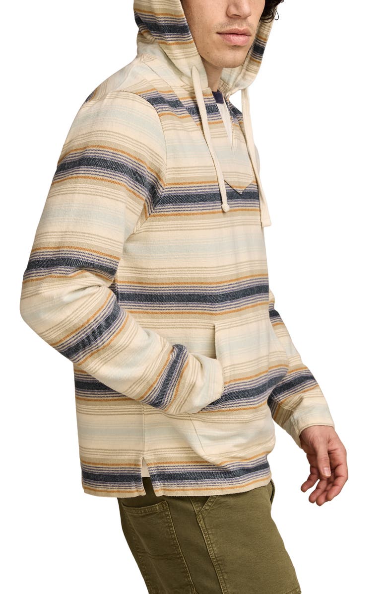 Lucky Brand Baja Stripe Ombré Cotton Hoodie, Alternate, color, 