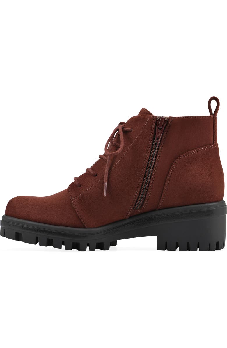 White Mountain Footwear Tariq Lug Lace-Up Boot, Alternate, color, Rust/ Suedette