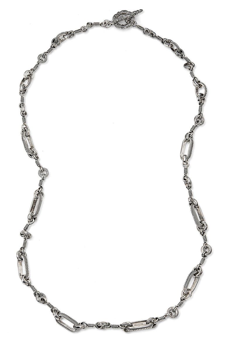 Chain Necklace, Main, color, SILVER
