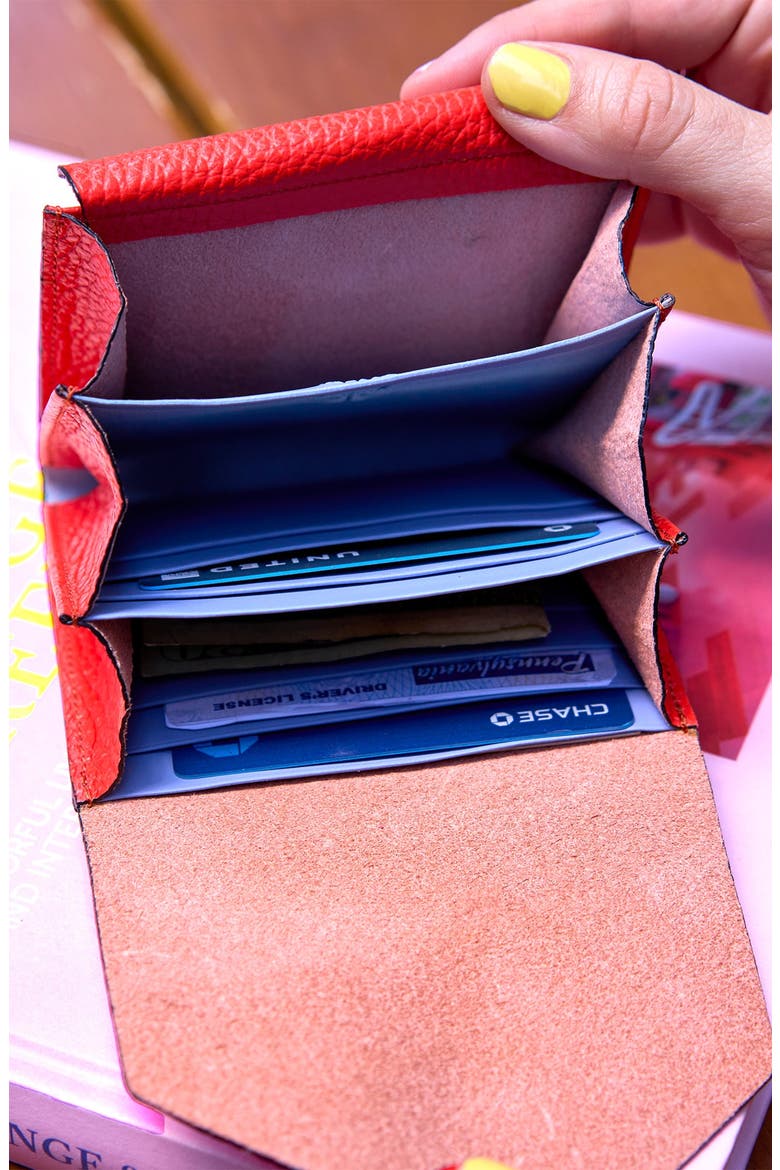 Ascot Origami Wallet, Alternate, color, Orange