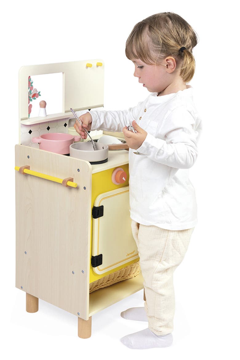 Cottage Chic Compact Cooker Play Kitchen Set, Alternate, color, YELLOW