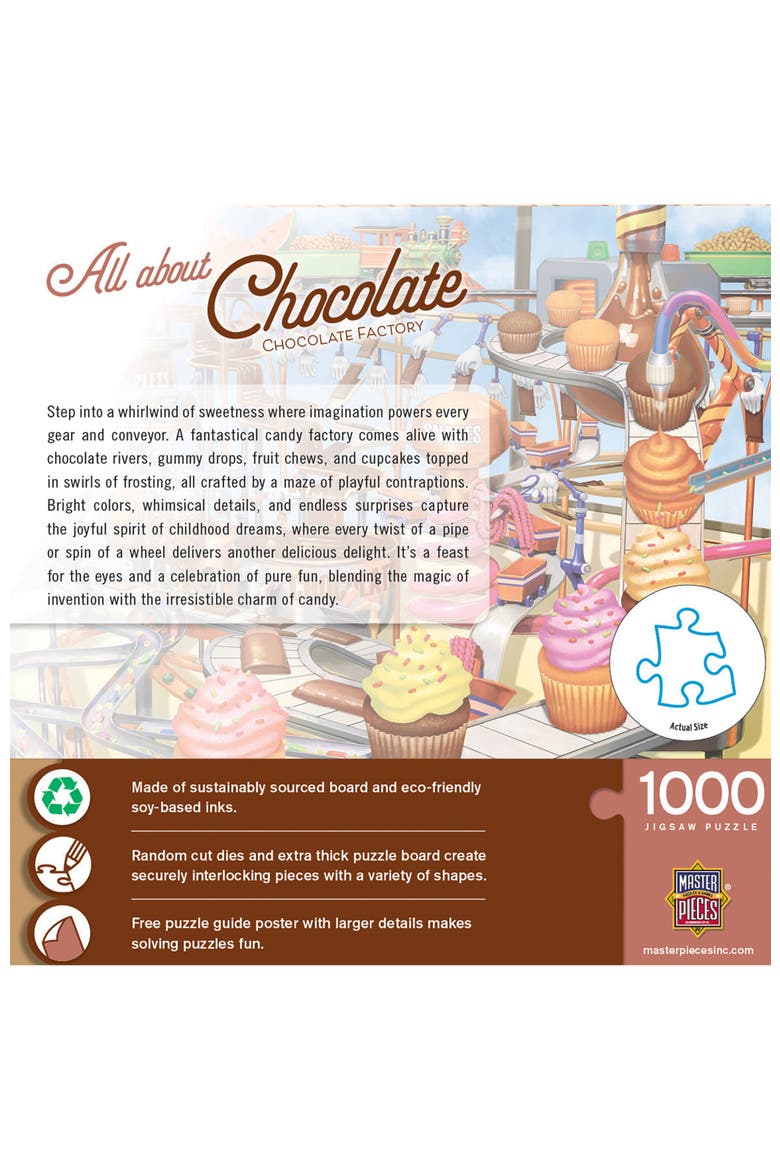 Chocolate Factory 1000 Piece Puzzle, Alternate, color, Multicolor
