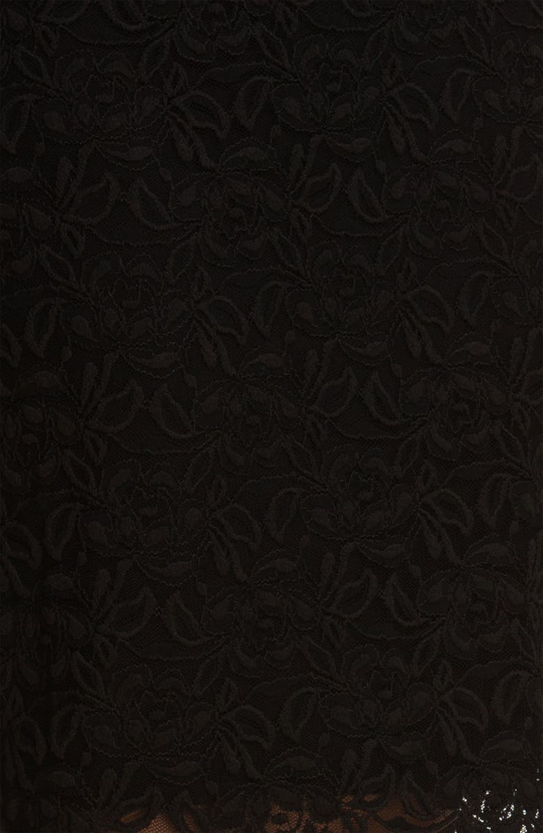 Bobeau Lace Midi Skirt, Alternate, color, 