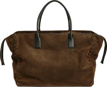 Bottega Veneta Large Zipped Cabat Nubuck Leather Tote