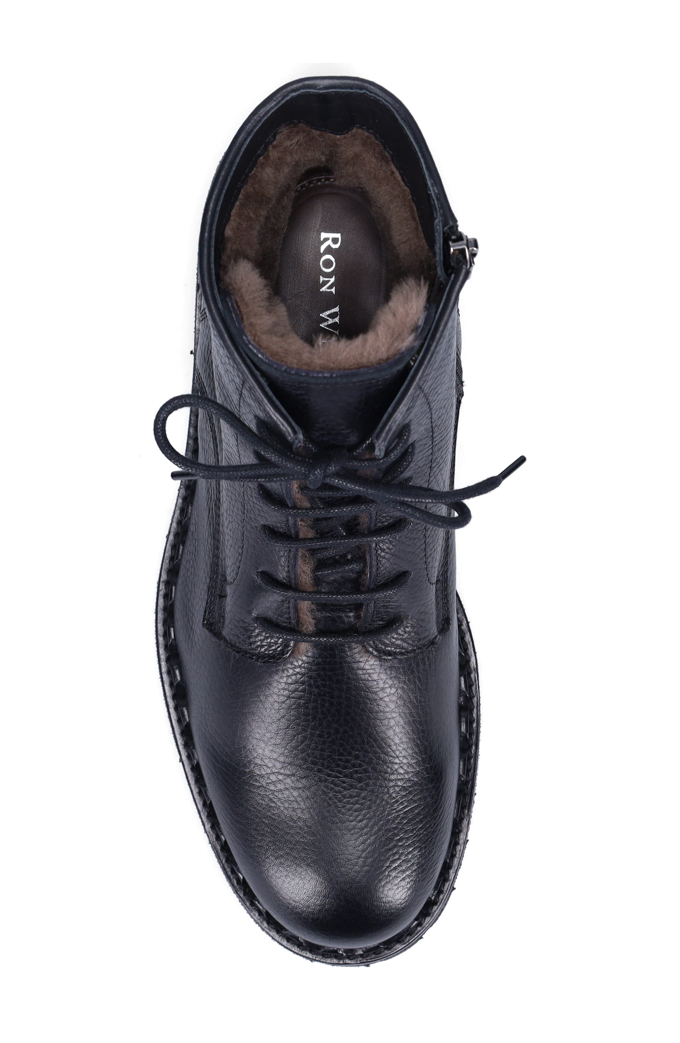 Ron White Patrick Genuine Shearling Lined Combat Boot, Alternate, color, 