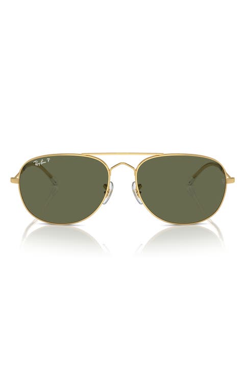 Bain Bridge 60mm Polarized Pillow Aviator Sunglasses