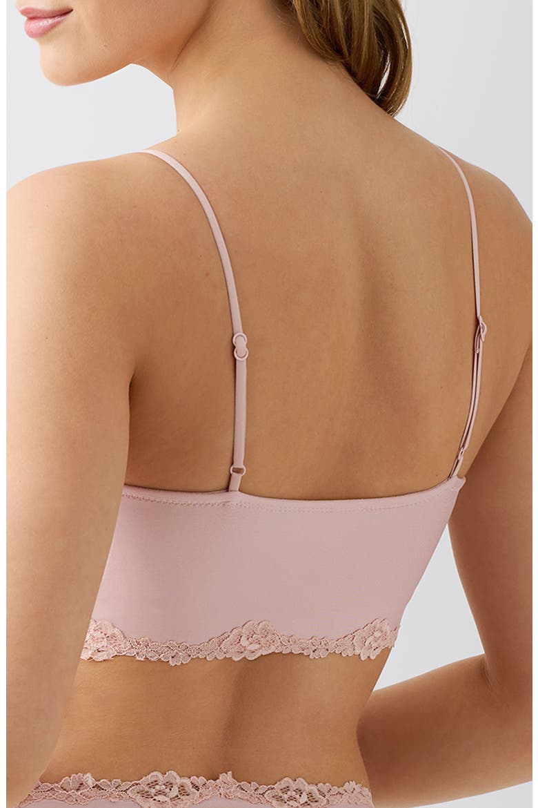 Future Foundation Lace Trim Bralette, Alternate, color, ROSE SMOKE