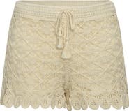 La Blanca Serenity Soutache Cotton Cover-Up Shorts