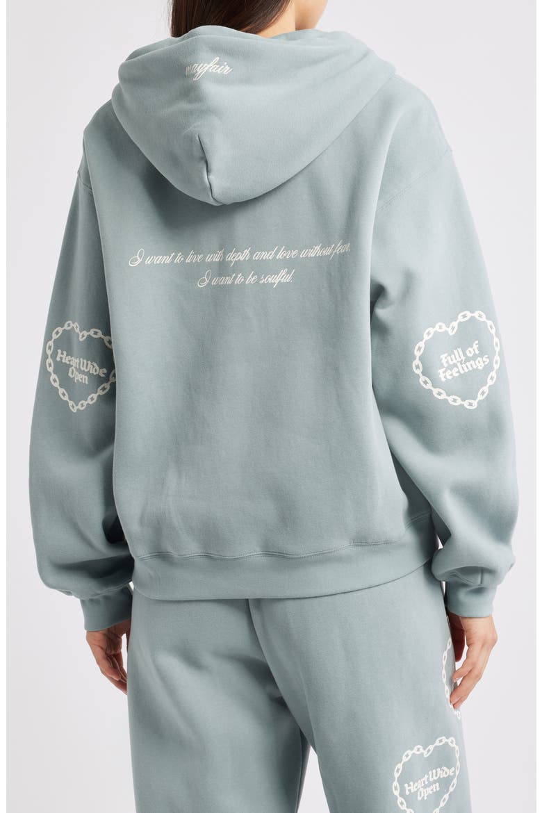 Soulful Relaxed Zip Hoodie, Alternate, color, DUSTY BLUE