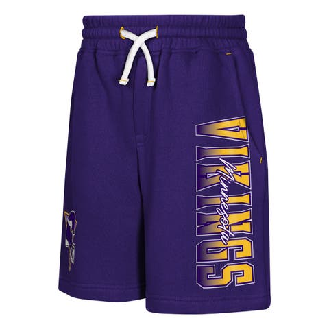 Youth Outerstuff  Purple Minnesota Vikings Audible Fleece Shorts