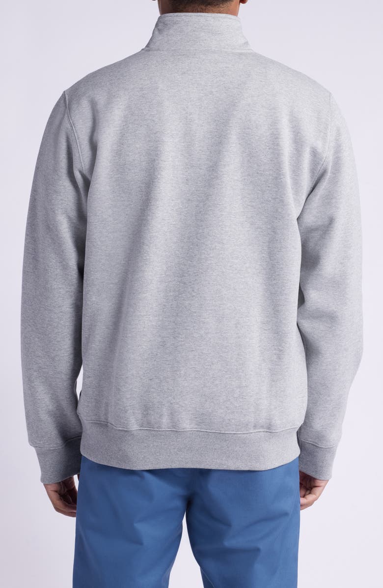 Carhartt Work In Progress Chase Quarter Zip Pullover, Alternate, color, Grey Heather / Gold