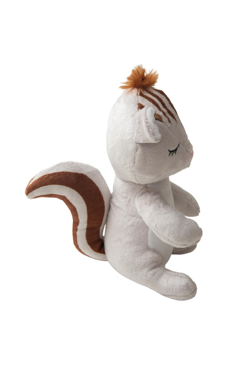 SnugArooz Shea the Squirrel, White and Brown Plush Dog Toy, Squeaks & Crinkles, Alternate, color, Multicolored