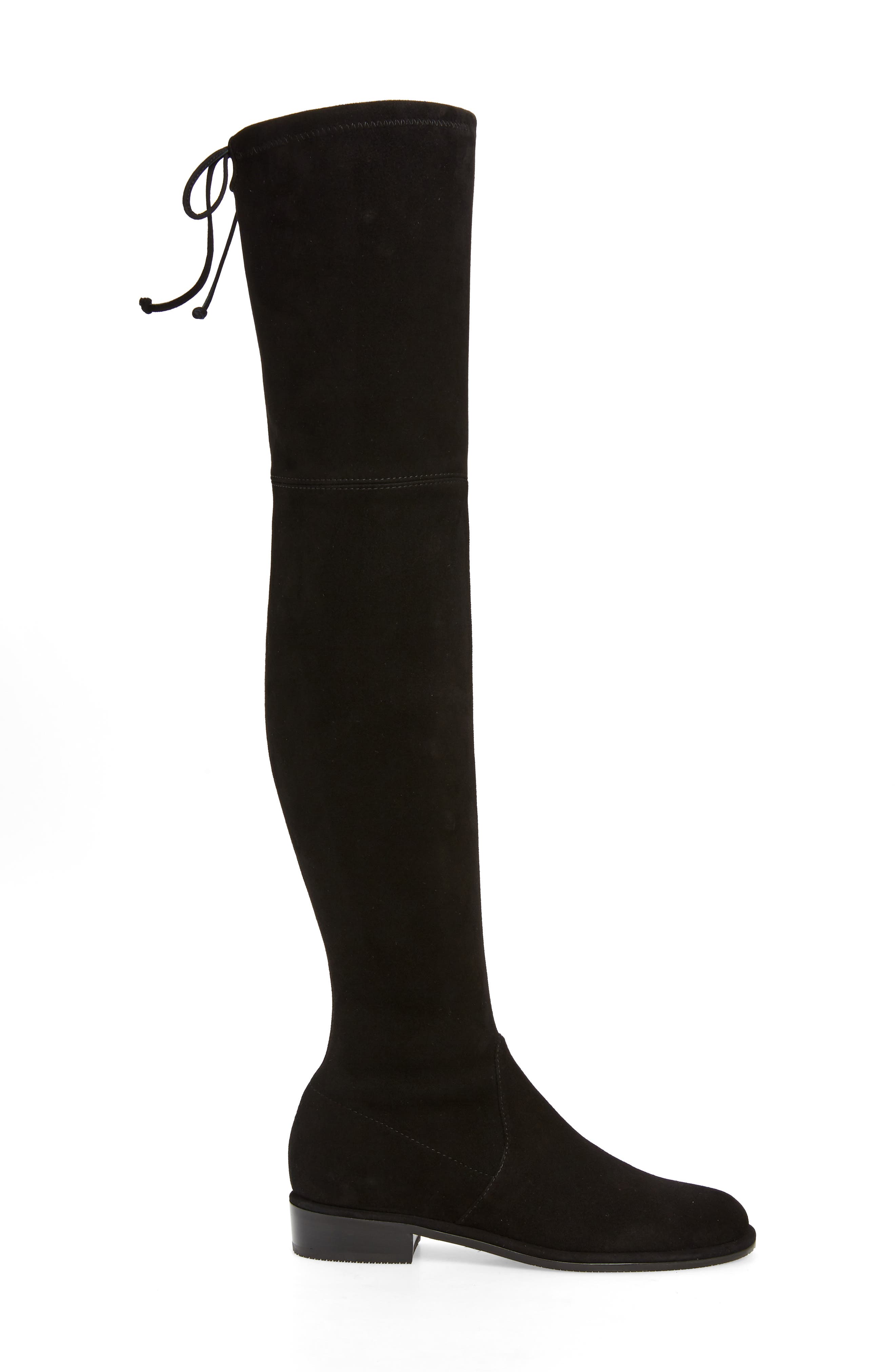 Stuart Weitzman 'Lowland' Over the Knee Boot, Alternate, color, Black