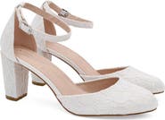 Kailee P Jasmin Lace Block Heel