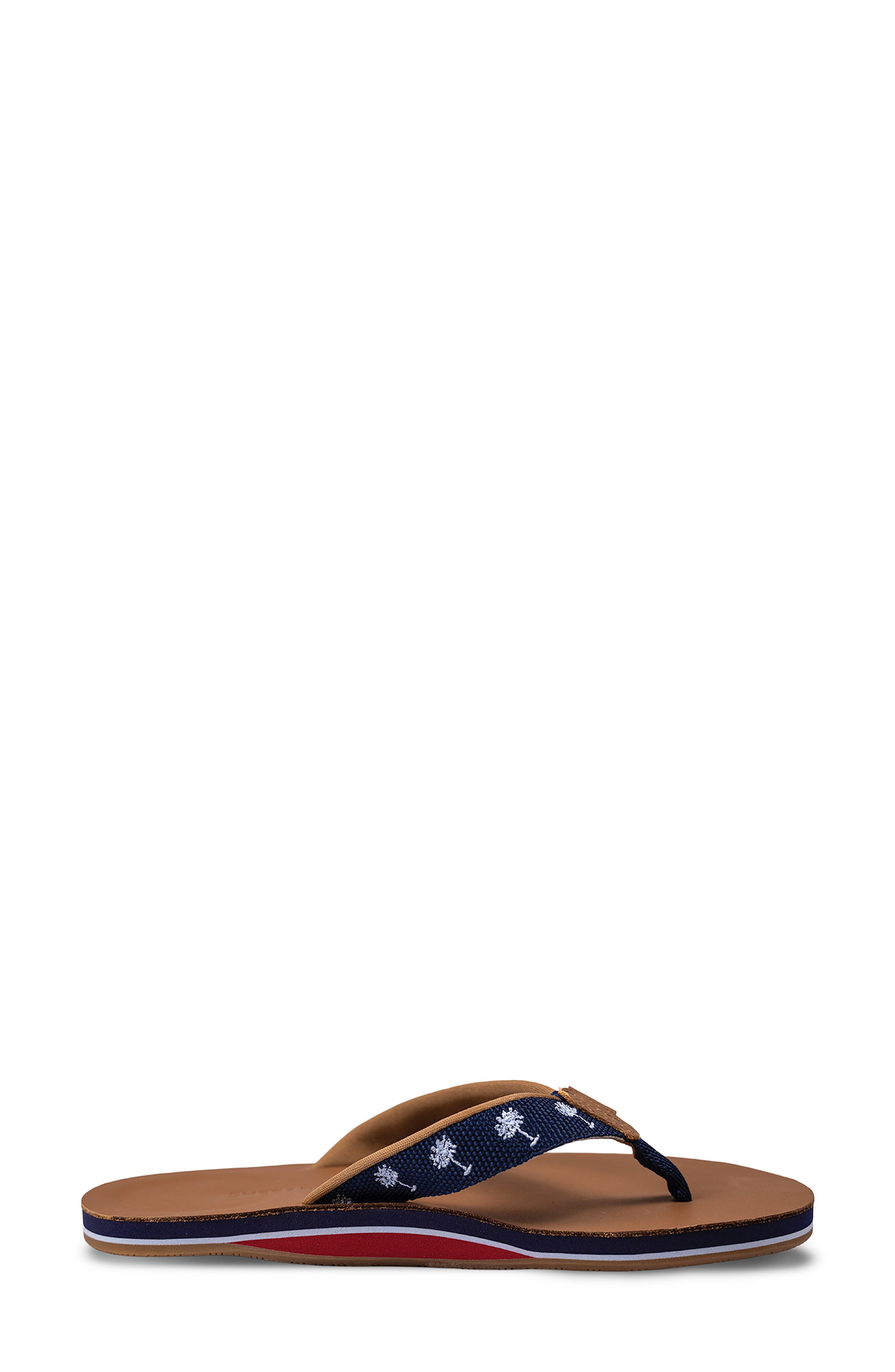 hari mari x Shep Rose Palm Waterproof Thong Sandal, Alternate, color, Navy