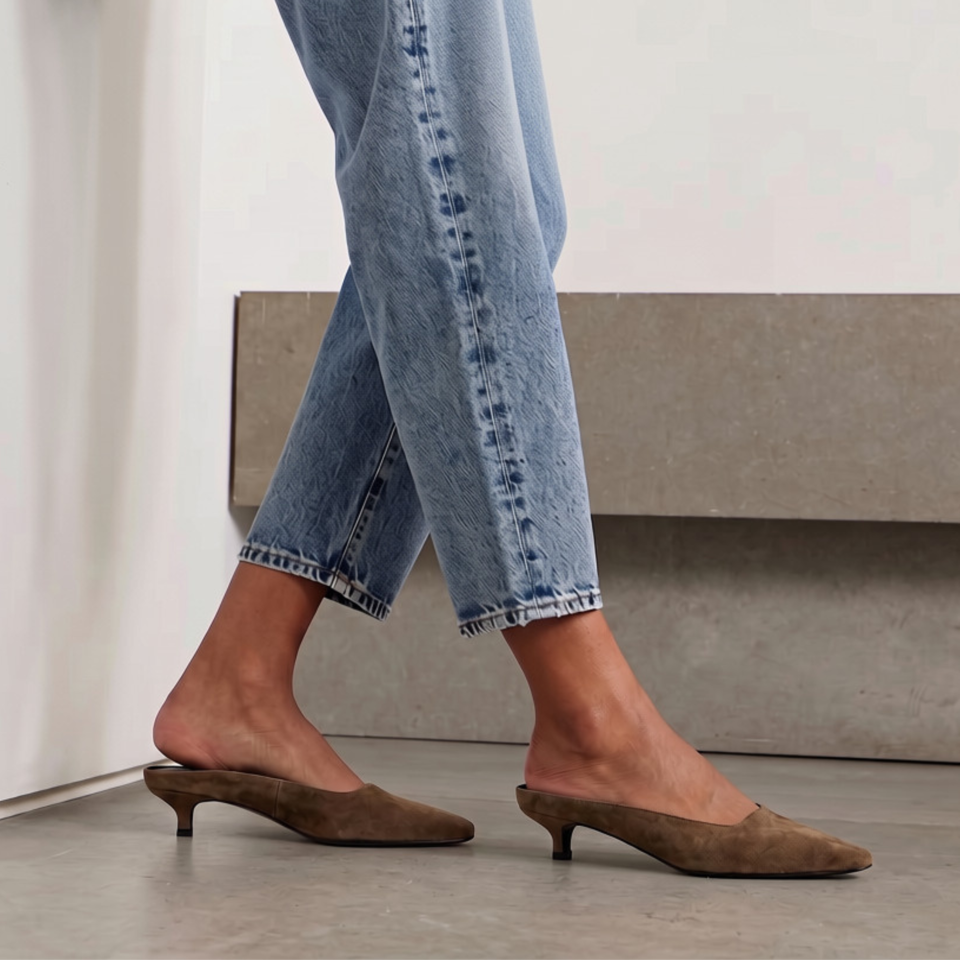 Mona Kitten Heel Mules, Alternate, color, Taupe