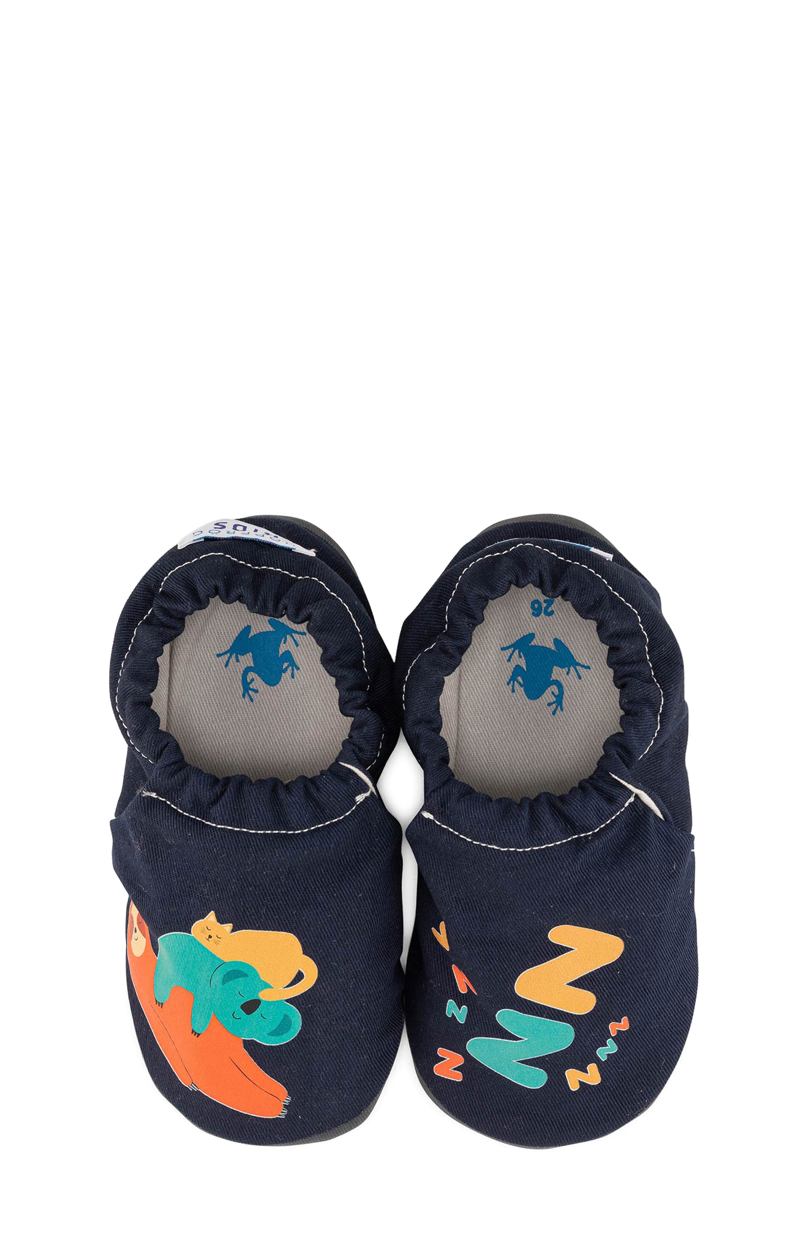 Kids' Slumber Hyper Barefoot Slip-On Shoe, Alternate, color, NAVY